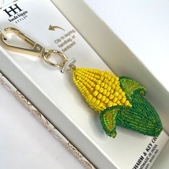 Beaded Corn Bag Charm *NEW IN BOX* - Picture 2 of 6